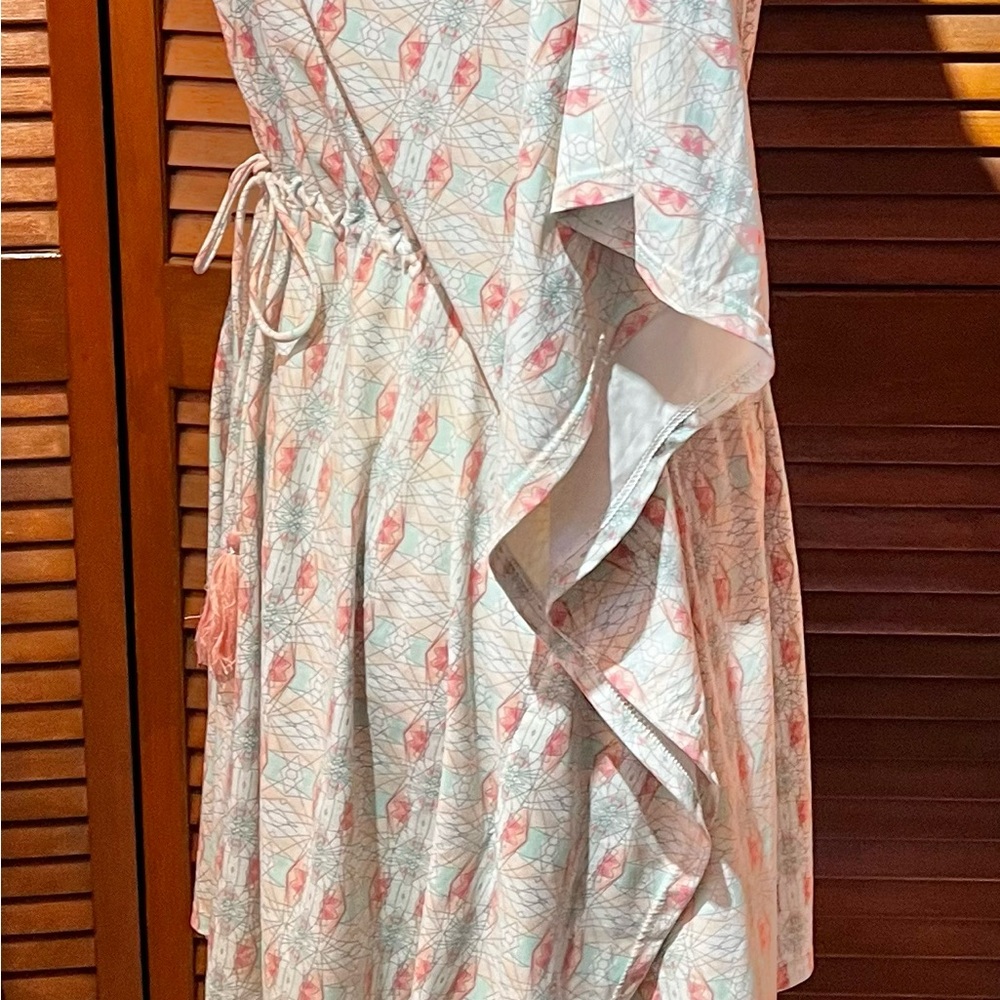 Cabana Life Caftan Drawstring Cover-Up View 4